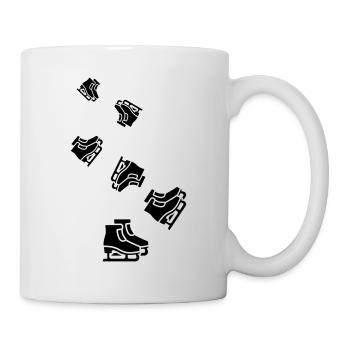 Symbole d’icône Inliner - Mug blanc - blanc - Droite