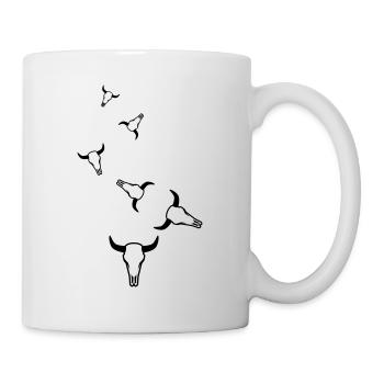 Cow Bull Skull - Mug - white - Right