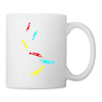 Trompete musik - Tasse - Weiß - Rechts