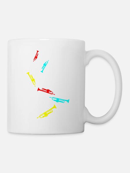 Musique de trompette - Mug blanc - blanc