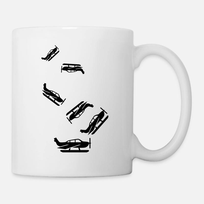 Flugzeug symbol - Tasse - Weiß