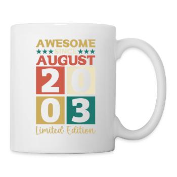Awesome since August 2003 19th Birthday Gift - Mug - white - Right