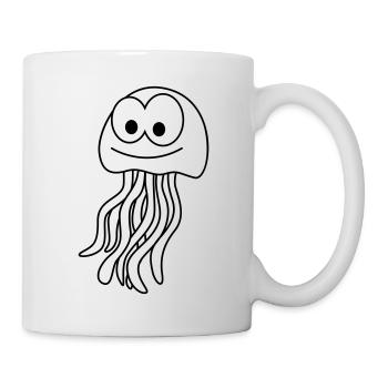 Jellyfish Comic Animal - Mug - white - Right