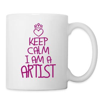Keep Calm Artist Cool Artist Gift - Mug - white - Right