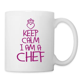Keep Calm Chef Cool Chef Gift - Mug - white - Right