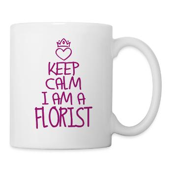 Keep Calm Florst cool Florist Gift - Mug - white - Right