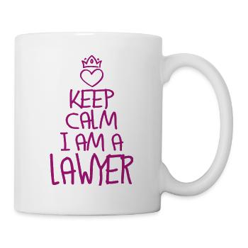 Keep Calm Anwalt cool Anwalt Geschenk - Tasse - Weiß - Rechts