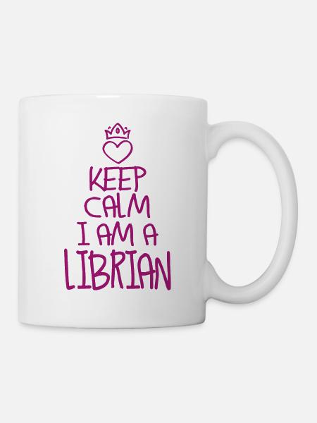 Keep Calm Bibliothekar cool Bibliothekar Geschenk - Tasse - Weiß