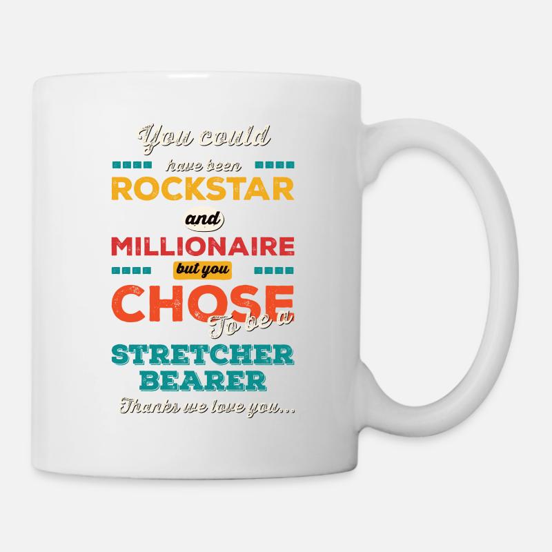 Entscheiden Sie sich dafür, ein Bahrenträger zu sein - Tasse - Weiß