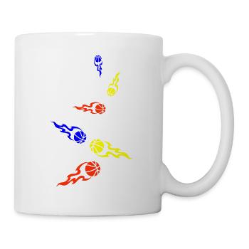 Basketball flame - Mug - white - Right