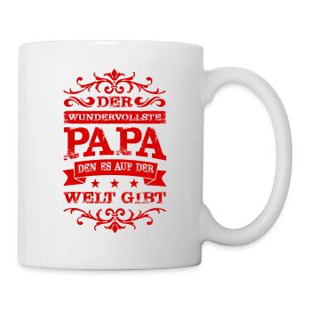 bester vater auf der welt - Tasse - Weiß - Rechts