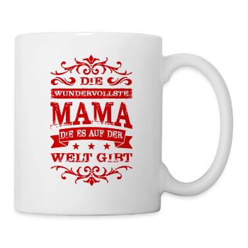 beste mama auf der welt - Tasse - Weiß - Rechts