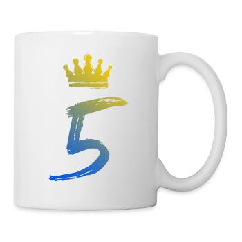 5 Number crown - Mug - white - Right