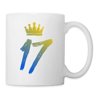 17 Couronne numérique - Mug blanc - blanc - Droite