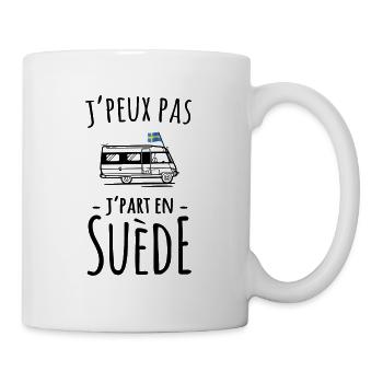 Je part en Suède - Cadeau voyage RoadTrip - Mug blanc - blanc - Droite