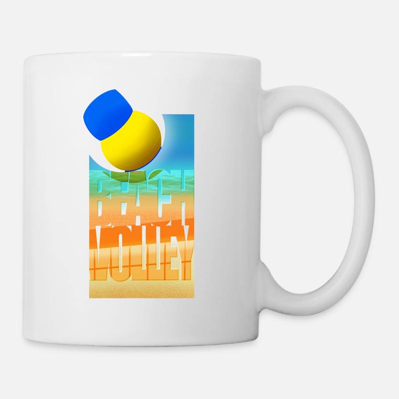 Beach volleyball | Volleyball - V1 - Mug - white
