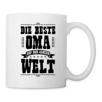 Beste Oma der Welt - Tasse - Weiß - Rechts