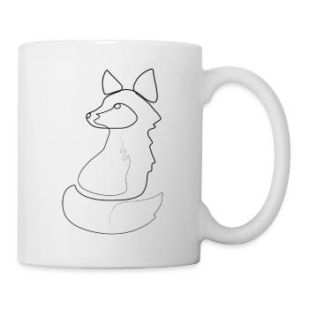 Fuchs Line Art - Mug - white - Right