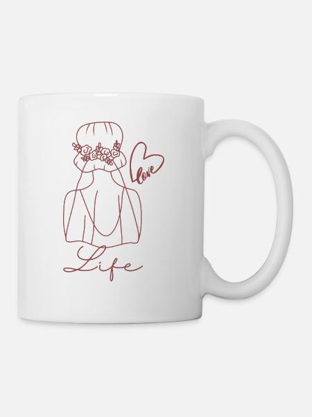 Life - Tasse - Weiß