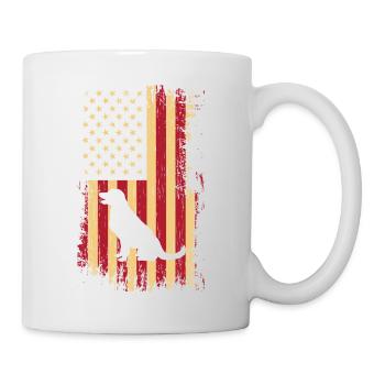 Labrador USA flag - Mug - white - Right