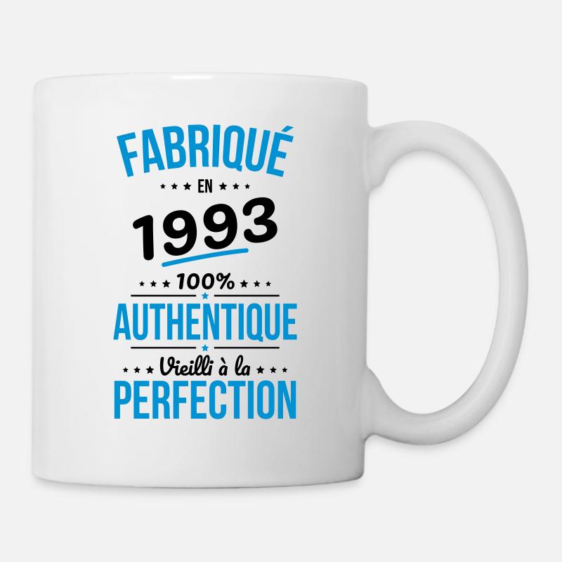 Anniversaire 30 ans - Fabriqué en 1993 - Mug blanc - blanc