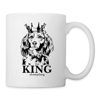 Nederlandse Kooikerhondje Roi de tout Hund - Mug blanc - blanc - Droite