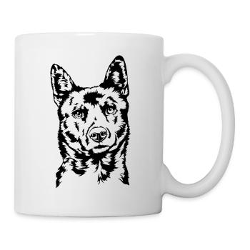 Kai Ken Portrait Hunde Hund Wilsigns - Tasse - Weiß - Rechts