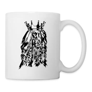 Couronne de chiens afghans Chiens afghans Wilsigns - Mug blanc - blanc - Droite