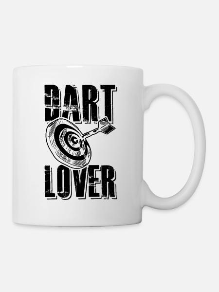 dart liebe - Tasse - Weiß