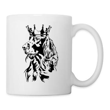 Setter irlandais Crown Dogs Dog Hunting Dog Wilsigns - Mug blanc - blanc - Droite