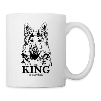 Berger Suisse Blanc Roi de tout - Mug blanc - blanc - Droite