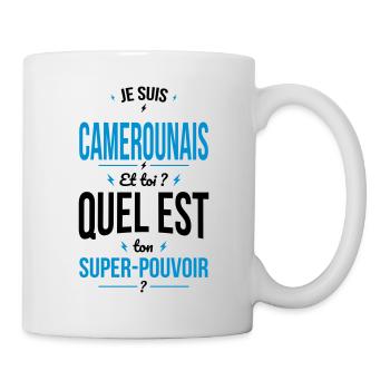 Je suis Camerounais - Super-pouvoir - Humour - Mug blanc - blanc - Droite