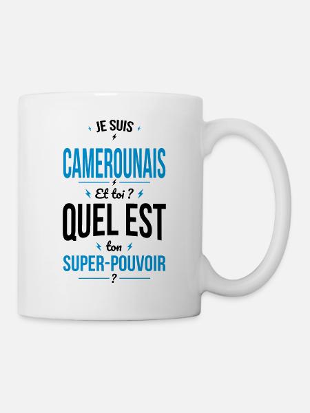 Je suis Camerounais - Super-pouvoir - Humour - Mug blanc - blanc