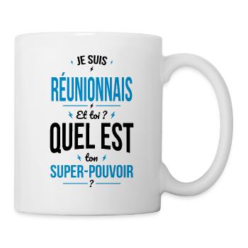 Je suis Réunionnais - Super-pouvoir - Humour - Mug blanc - blanc - Droite