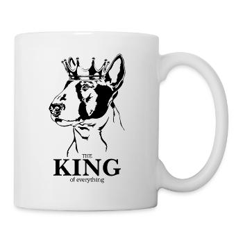 Bullterrier King of everything Hunde Hund Wilsigns - Tasse - Weiß - Rechts