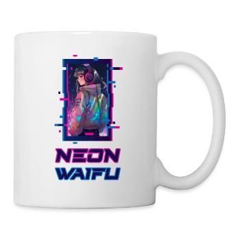 Cyber Futuristic Girl 2 - Anime Shirt - Tasse - Weiß - Rechts