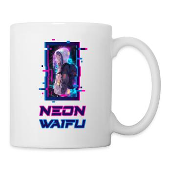 Cyber Futuristic Girl 3 - Anime Shirt - Tasse - Weiß - Rechts