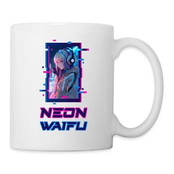 Cyber Futuristic Girl - Anime Shirt - Tasse - Weiß - Rechts