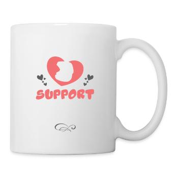 Braut Support 2023 Hochzeit Herz - Tasse - Weiß - Rechts