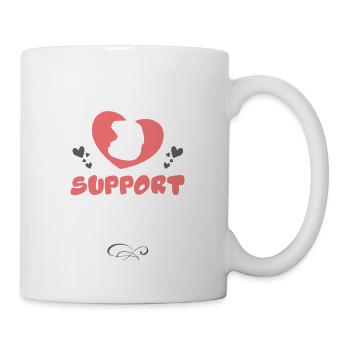 Braut Support 2024 Hochzeit Herz - Tasse - Weiß - Rechts
