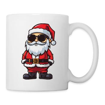Weihnachtsmann Santa Comic - Tasse - Weiß - Rechts