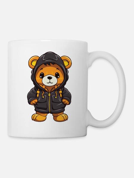 Bär Winter Comic Niedlich - Tasse - Weiß