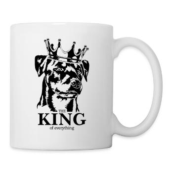 Deutscher Jagdterrier King of everything Wilsigns - Tasse - Weiß - Rechts