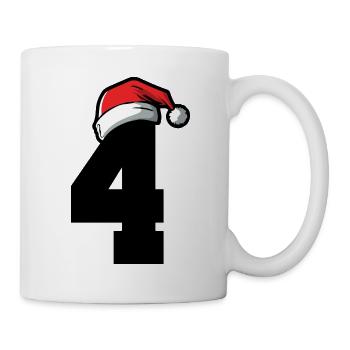 4 Numéro de Noël - Mug blanc - blanc - Droite