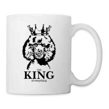 Pudel King of everything Grosspudel Wilsigns - Tasse - Weiß - Rechts