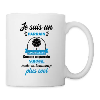 parrain handballeur, cadeau handball pour parrain - Mug blanc - blanc - Droite