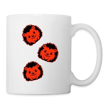 Hérisson Bande Dessinée Mignon - Mug blanc - blanc - Droite