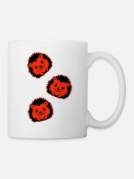 Igel Comic Niedlich - Tasse - Weiß