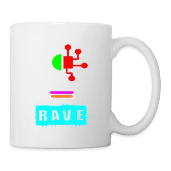 Rave-Glühbirne - Tasse - Weiß - Rechts