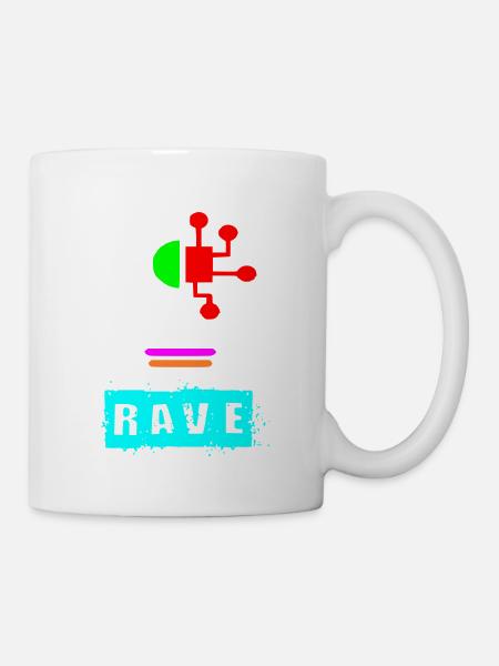 Rave-Glühbirne - Tasse - Weiß